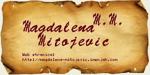 Magdalena Mitojević vizit kartica